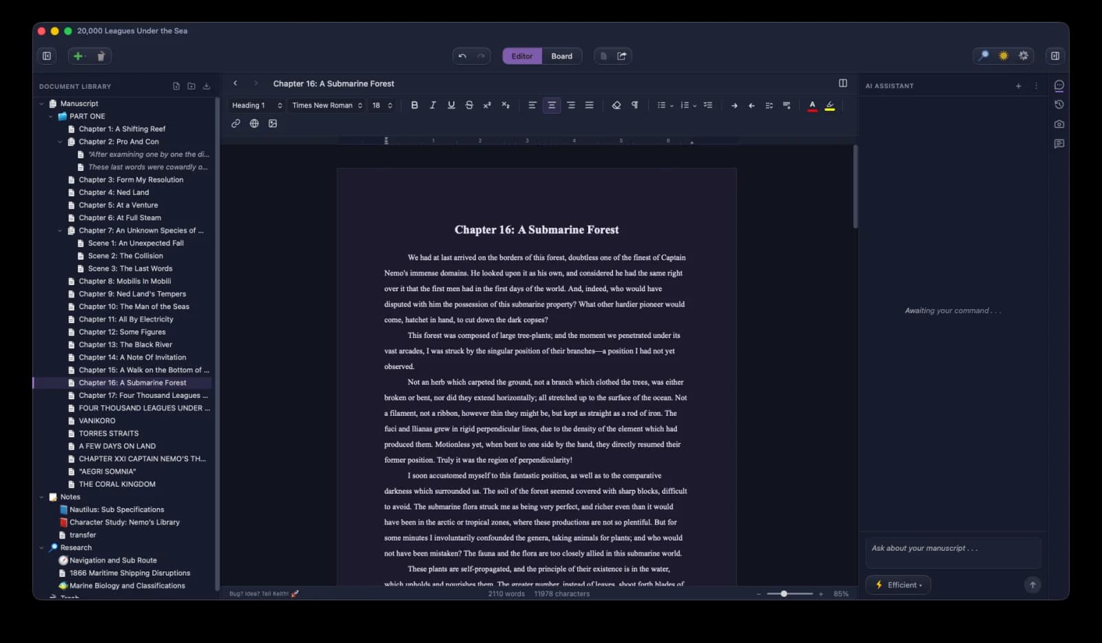Purple Skies theme in Moondoggle
